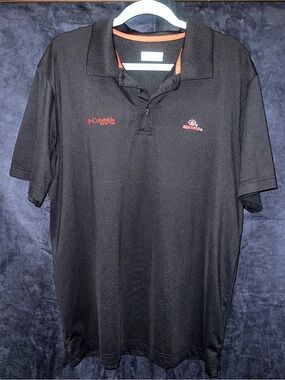 Columbia PFG Men’s Black UGA Bulldog polo shirt size L